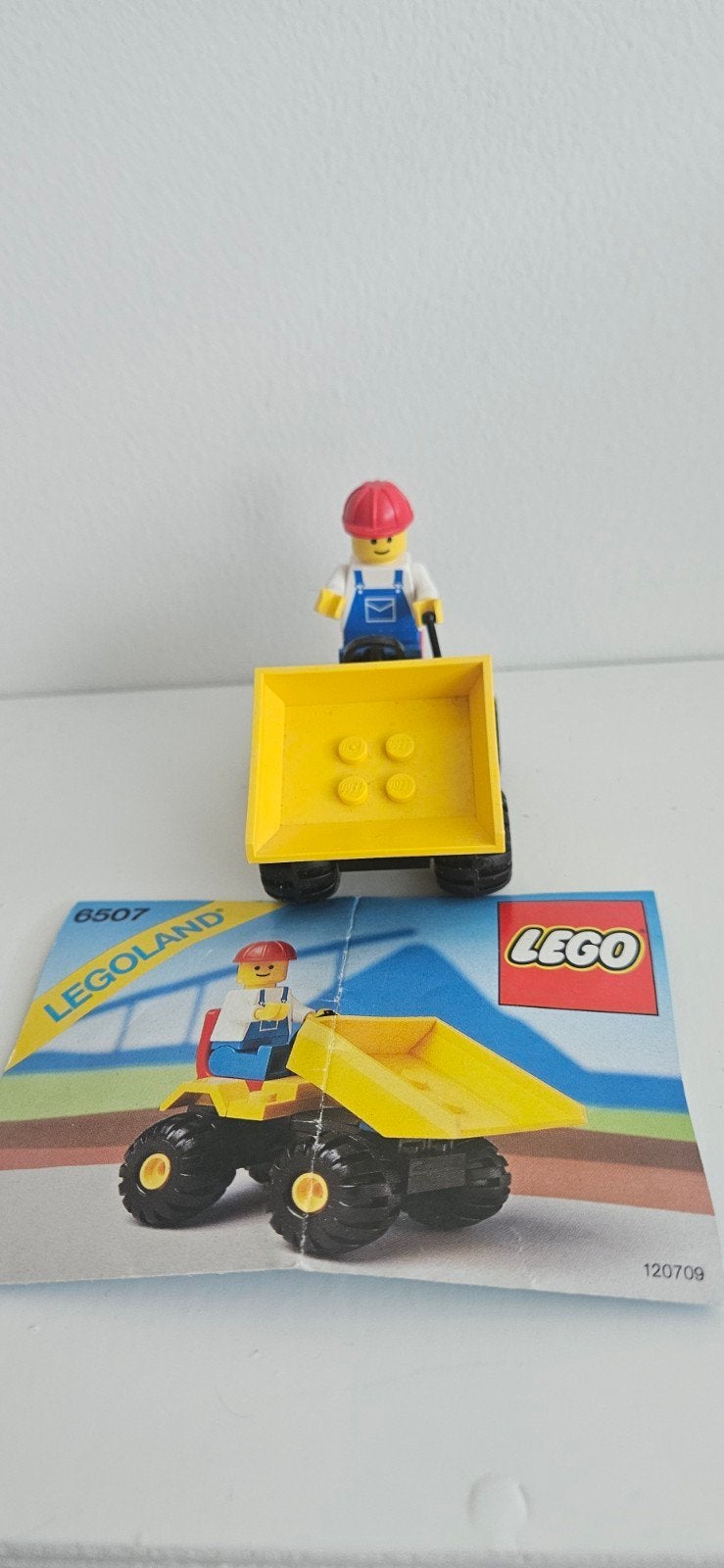 LEGO Legoland 6507 Kiepwagen met minifiguur, Ophalen