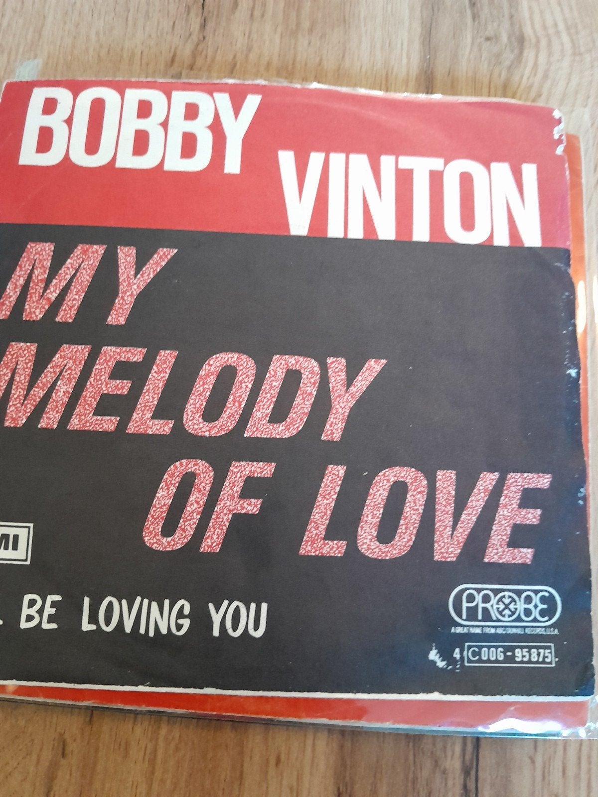Bobby vinton 7inch my melody of love, Ophalen of Verzenden, Zo goed als nieuw, Pop