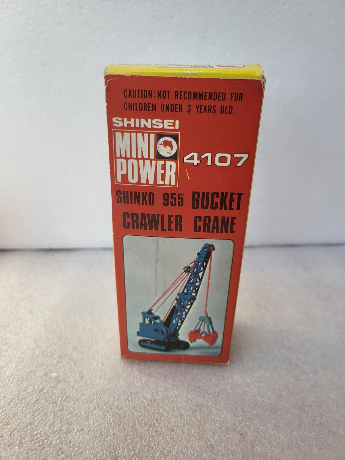 Shinsei Mini Power 4107 Shinko 955 Bucket Crawler Kraan, Overige merken, Ophalen of Verzenden, Zo goed als nieuw, Groter dan 1:32