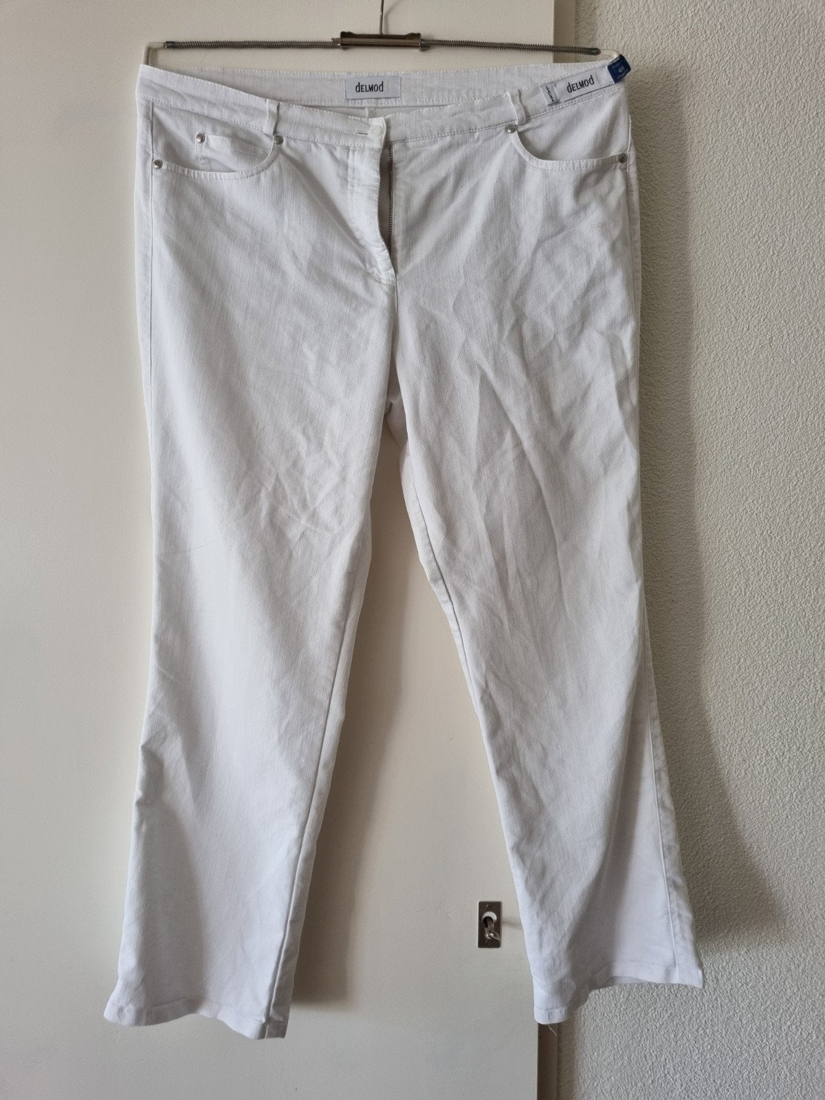 Jeans Delmod wit, Wit, Ophalen of Verzenden, Zo goed als nieuw, Lang