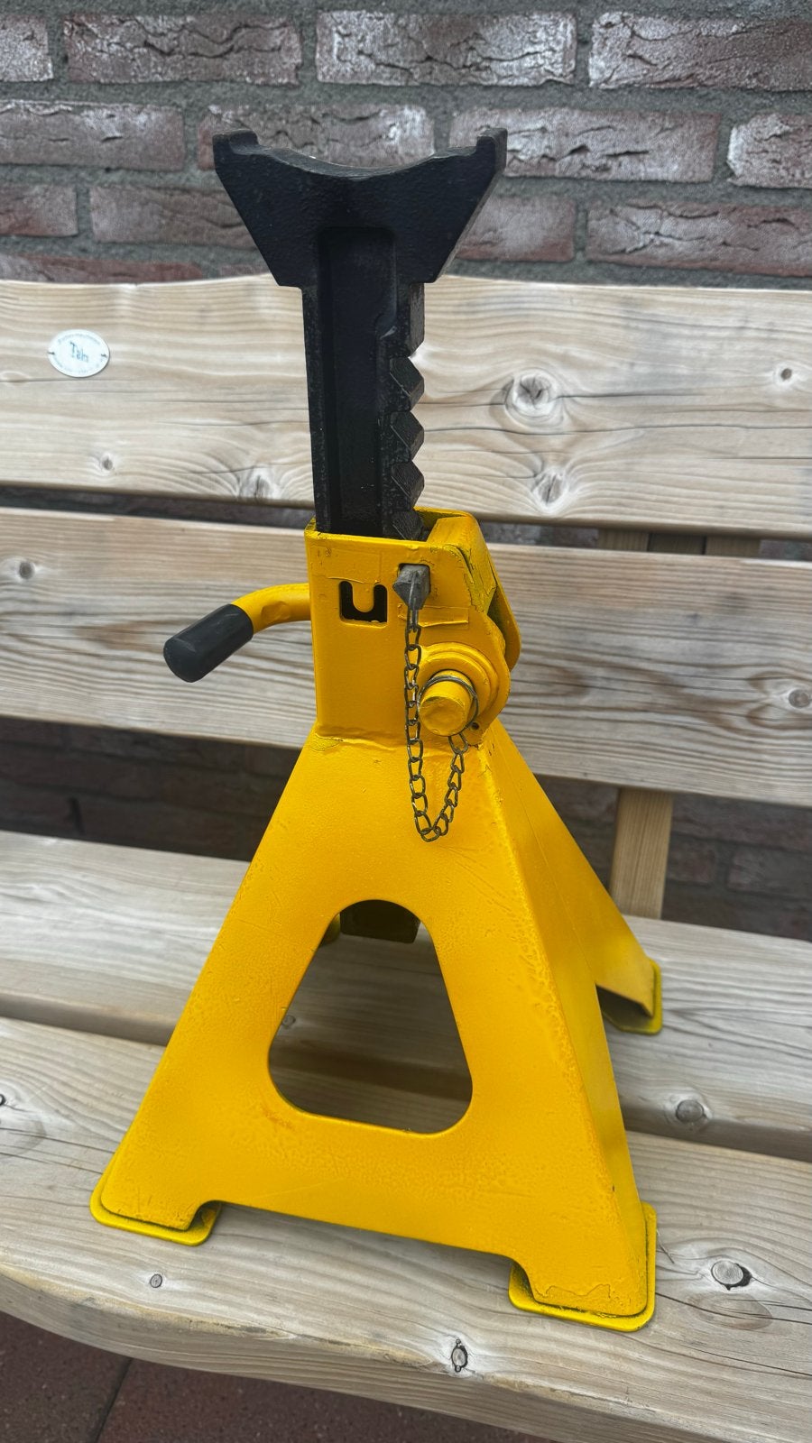 Assteun 10 ton - Robuuste en veilige ondersteuning, Ophalen, Zo goed als nieuw, Mechanisch
