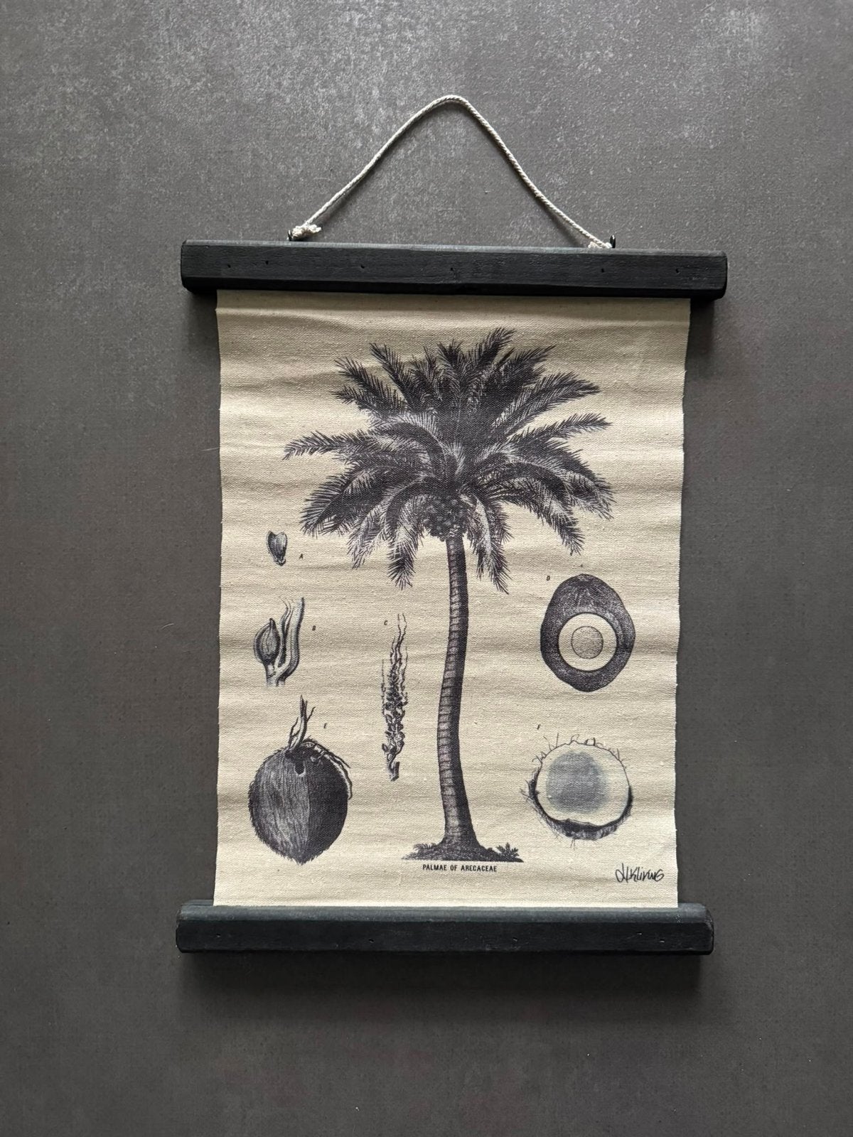 HK living kleine schoolplaat/ doek Palmboom, Ophalen