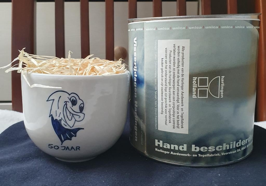 Koffiemok Harlinger Aardewerk fabriek, Ophalen of Verzenden, Nieuw, Aardewerk, Overige stijlen