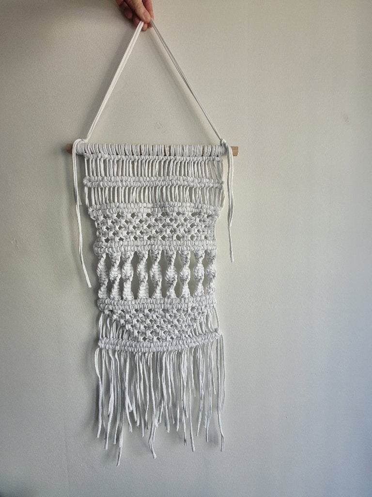 Macramé Wandkleed Wandhanger, 30 cm, 60 cm, Ophalen of Verzenden, Zo goed als nieuw