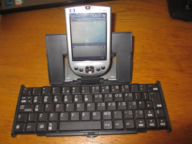 HP iPAC pocket PC met uitrekbaar toetsenbord, Telecommunicatie, Pda's, Ophalen of Verzenden, Gebruikt, Overige merken