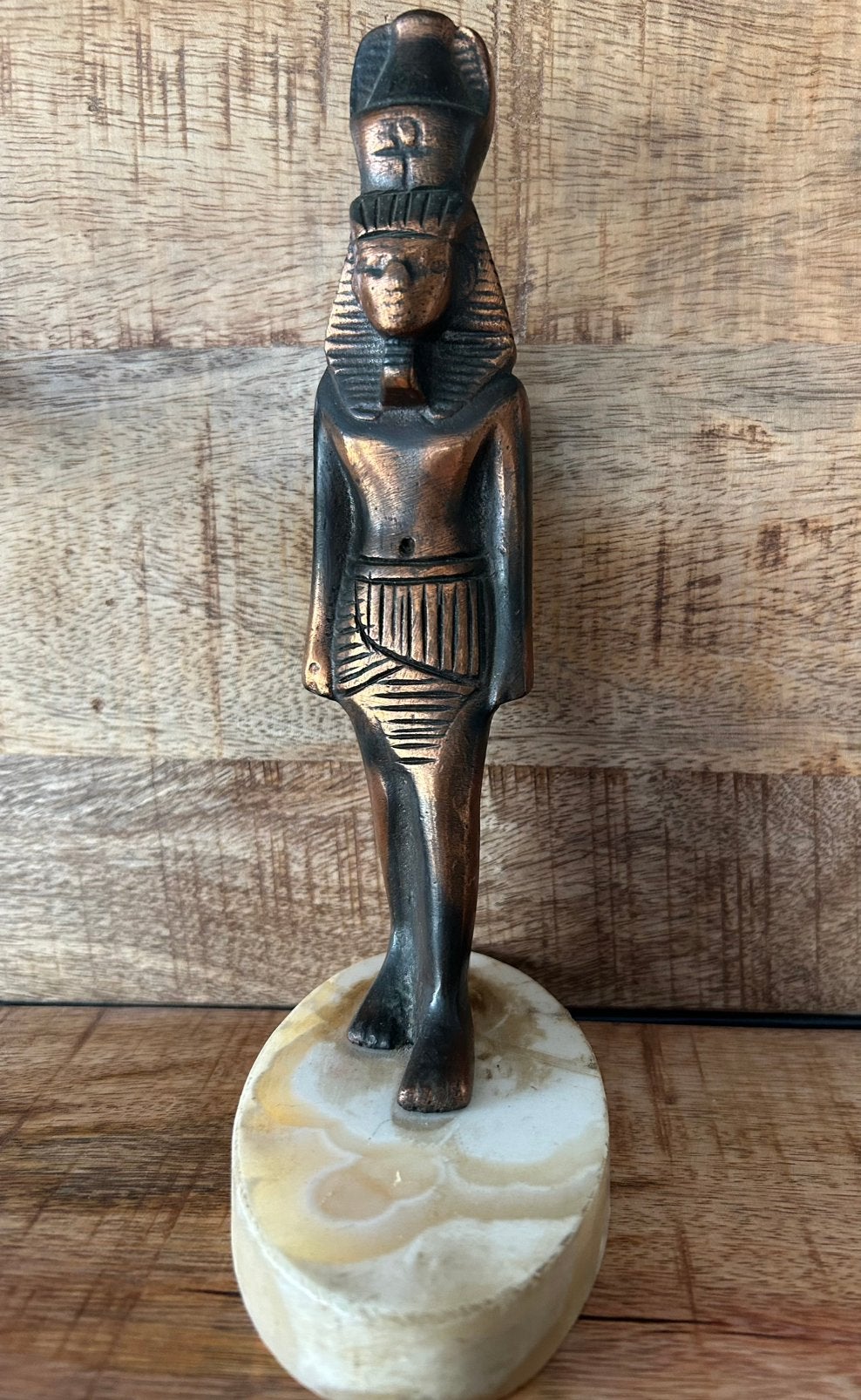 Farao roodkoper  beeld Egypte, Antiek en Kunst, Ophalen of Verzenden