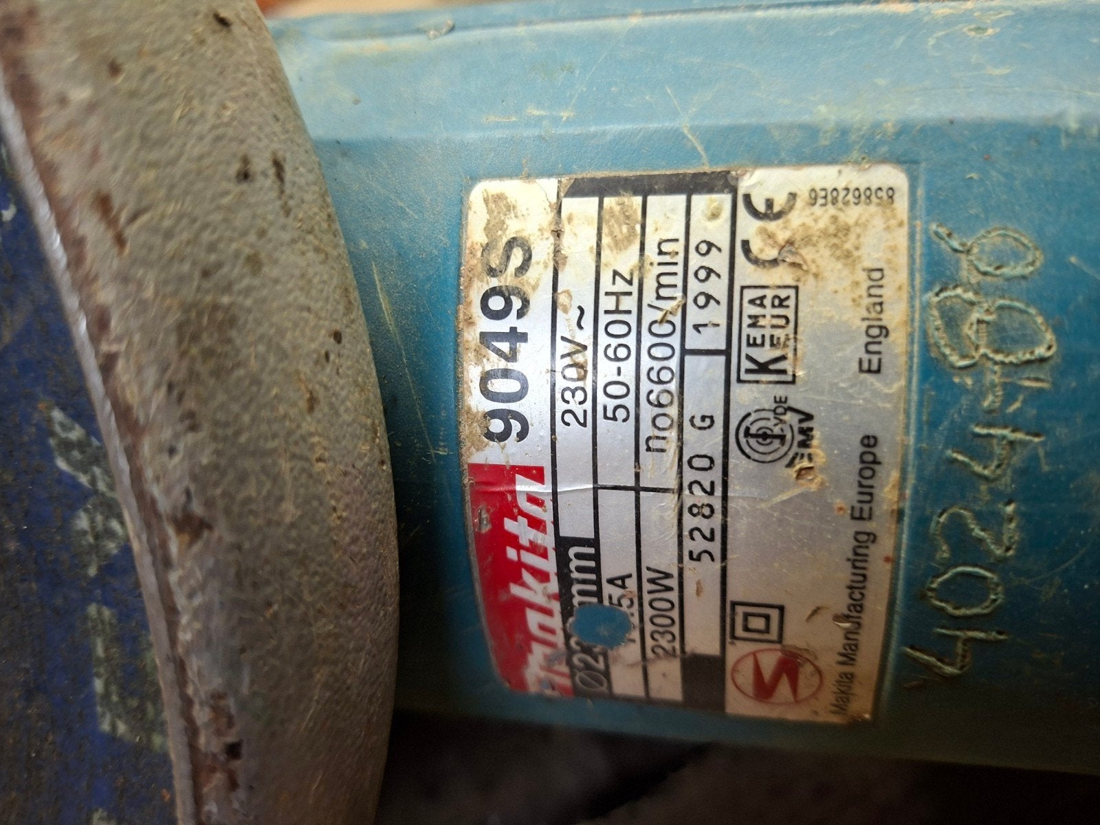 haakse slijper, Ophalen, 1000 watt of meer, Haakse handslijpmachine