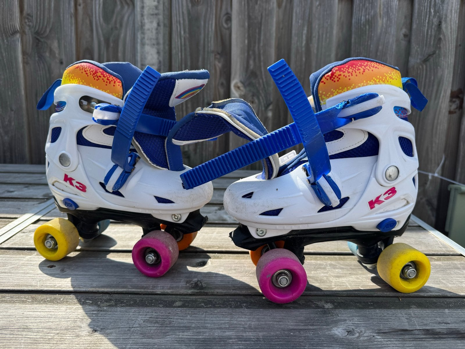 K3 Rollerskates met beschermingsset (maat 34-37), Ophalen, Verstelbaar, Gebruikt, Kinderen