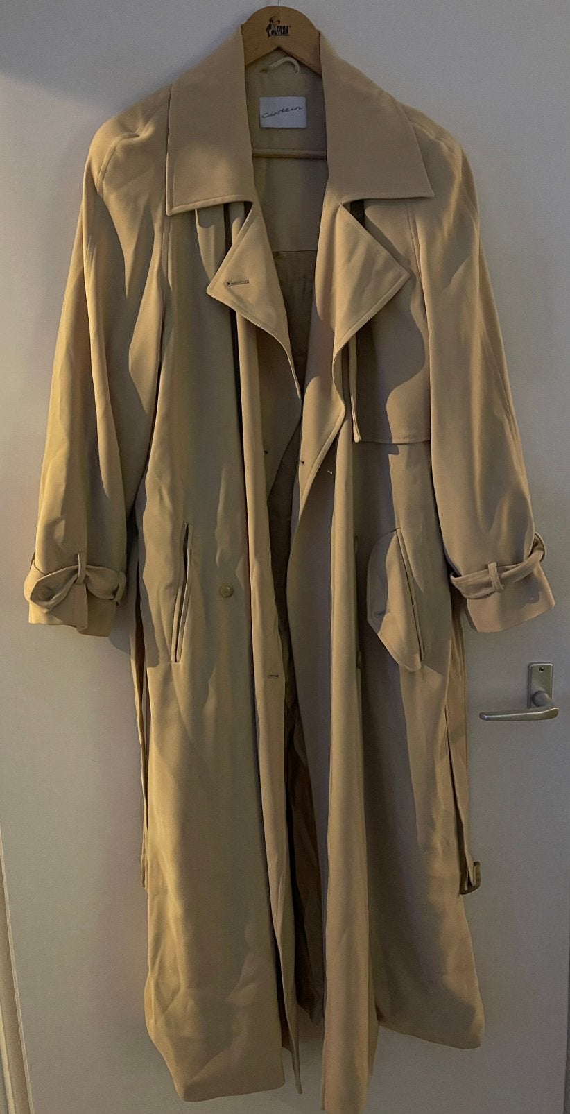 Trench coat Cirstein herfst jas najaar beige maat 42, Ophalen of Verzenden, Zo goed als nieuw, Maat 42/44 (L), Beige