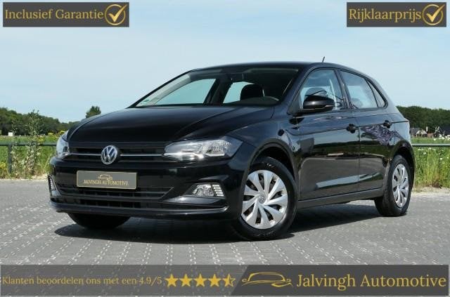 Volkswagen Polo 1.0 MPI Comfortline|1e eig|Cruise control|Ai, Auto's, Stof, Zwart, Origineel Nederlands, Bedrijf