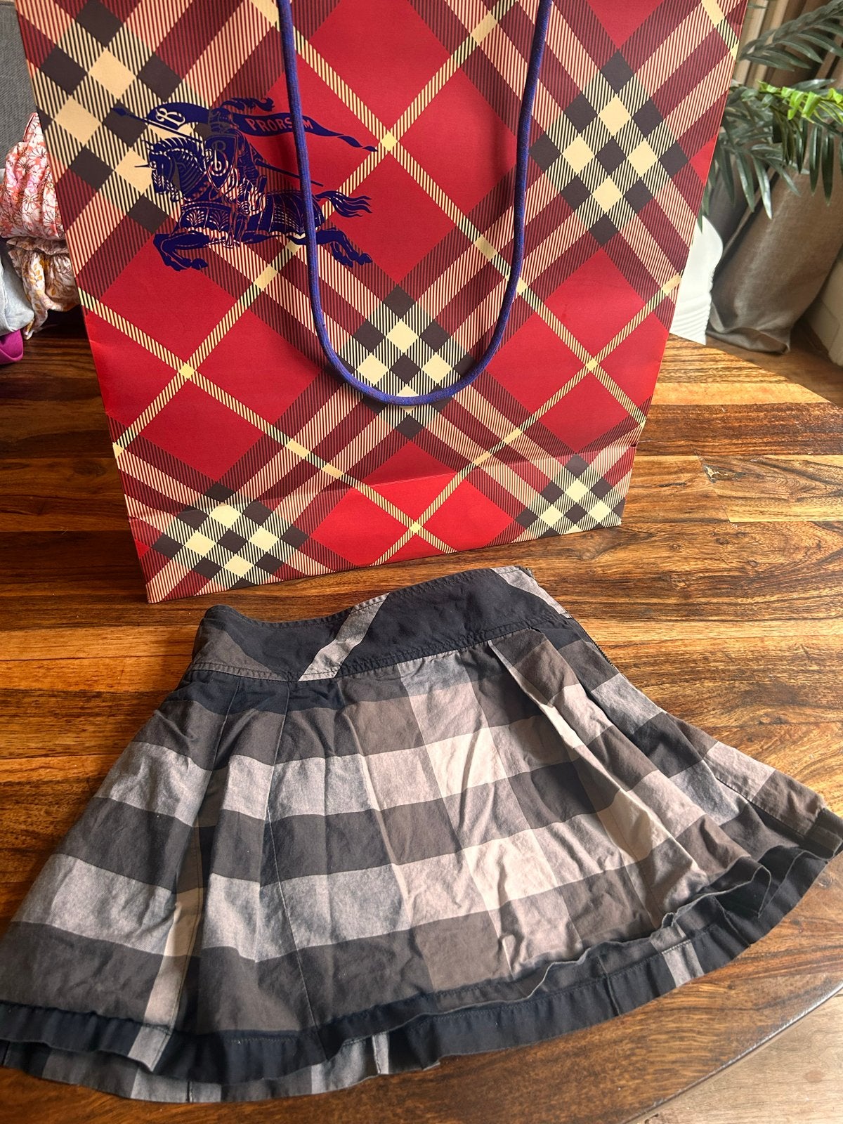 Burberry geruite rok voor meisjes - Maat 8Y/126cm, Ophalen of Verzenden, Zo goed als nieuw, Meisje
