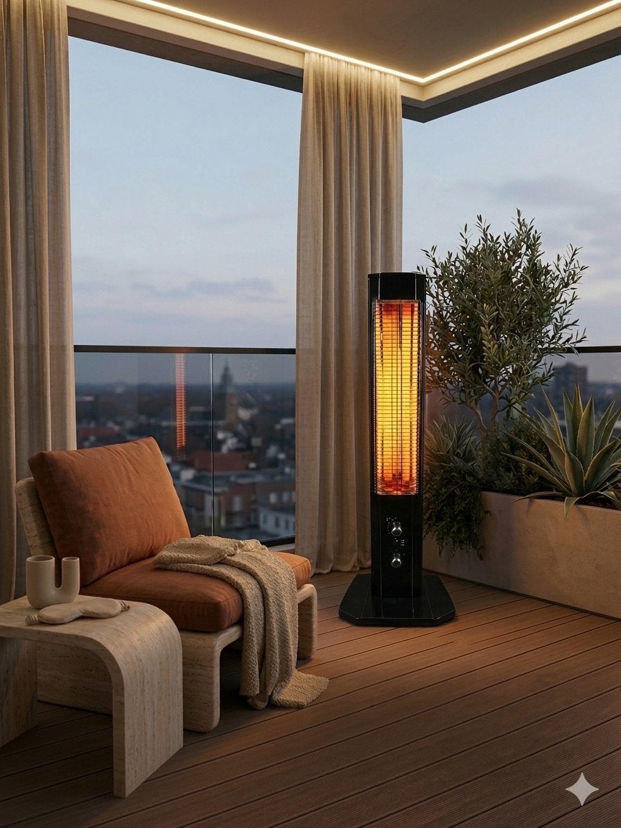 De Crown Professional 1150/2300W Kwarts Infrarood Heater, Elektrisch, R2V, R2V, Nieuw
