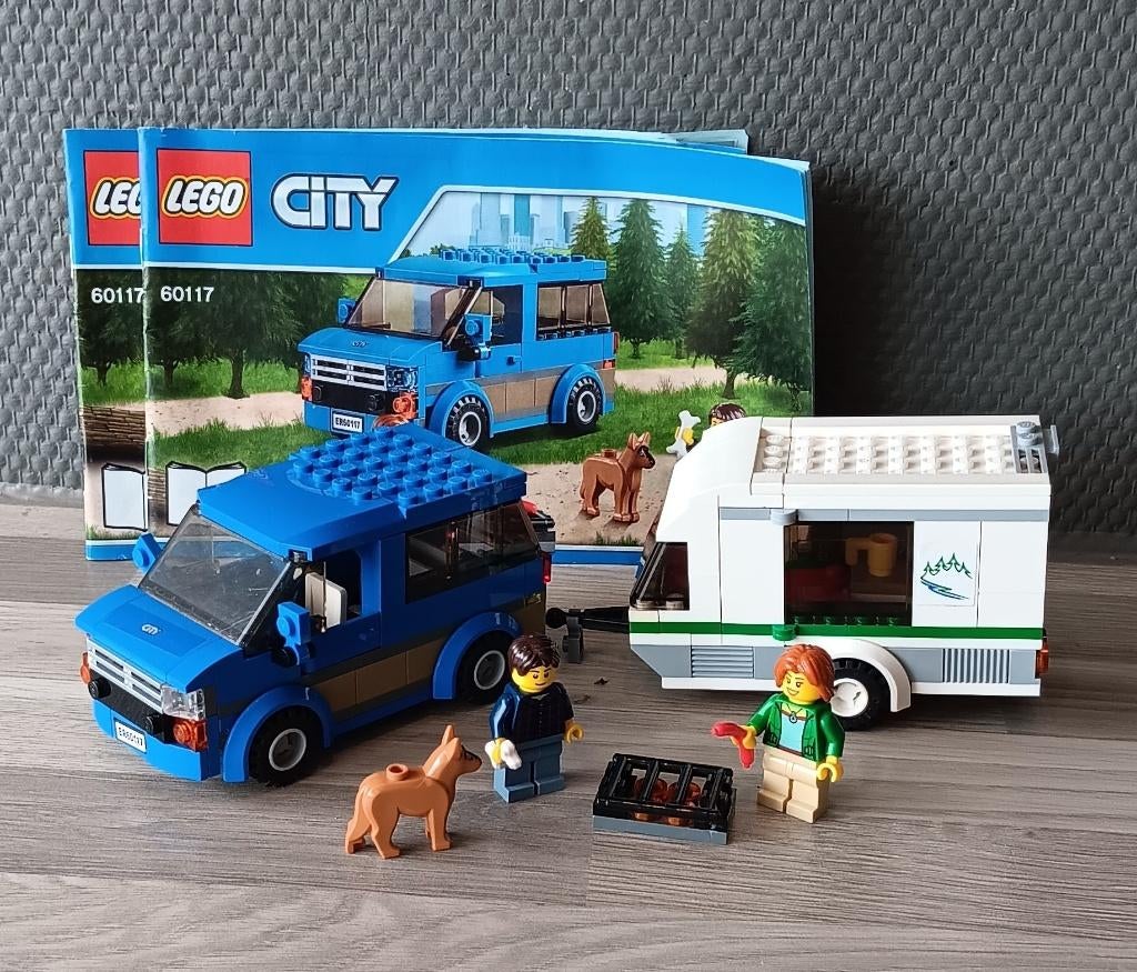 lego busje en caravan 60117, City, Lego, Ophalen of Verzenden, Zo goed als nieuw