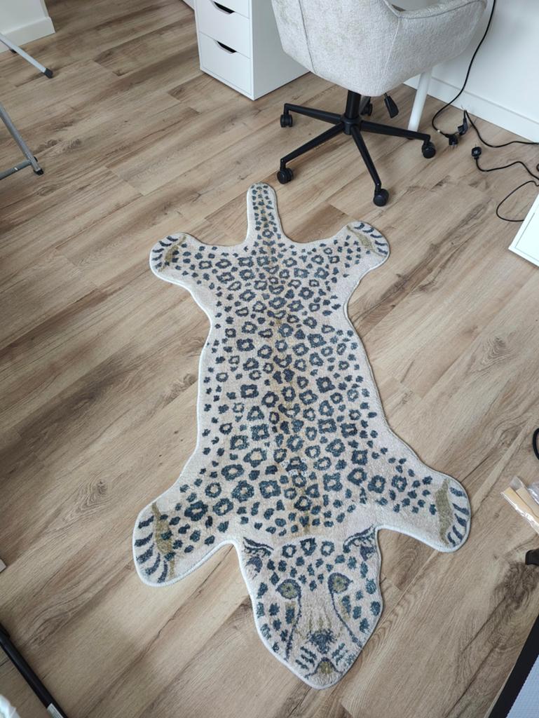 Vloerkleed jungle panter 80x160cm, Ophalen, 50 tot 100 cm, Zo goed als nieuw, Jungle, Panterprint, Speels