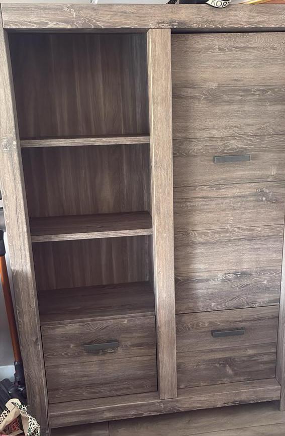 Mooie houten kast met planken en deuren, Huis en Inrichting, Kasten | Boekenkasten, Ophalen, 50 tot 100 cm, Zo goed als nieuw