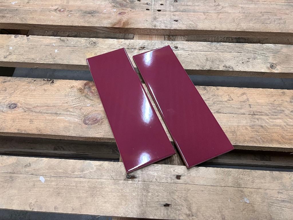 Pallet tegels malva brillo 10x30cm (9 m2), 20 tot 40 cm, Wandtegels, Keramiek, 5 tot 10 m²