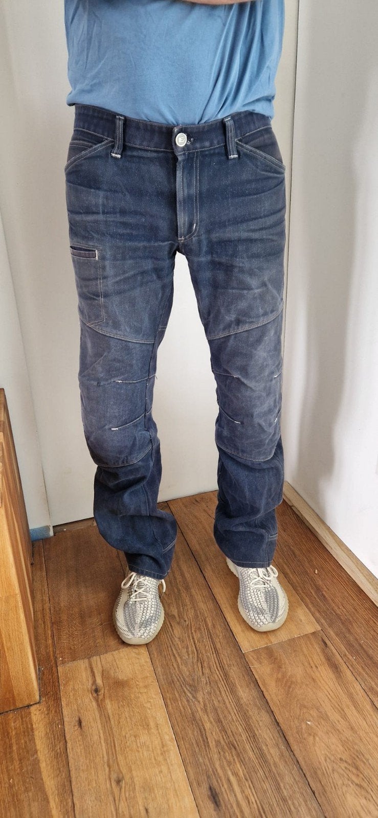 E-SQUAD Armalith motor-spijkerbroek - W32, Ophalen of Verzenden, Tweedehands, Heren, Broek | textiel