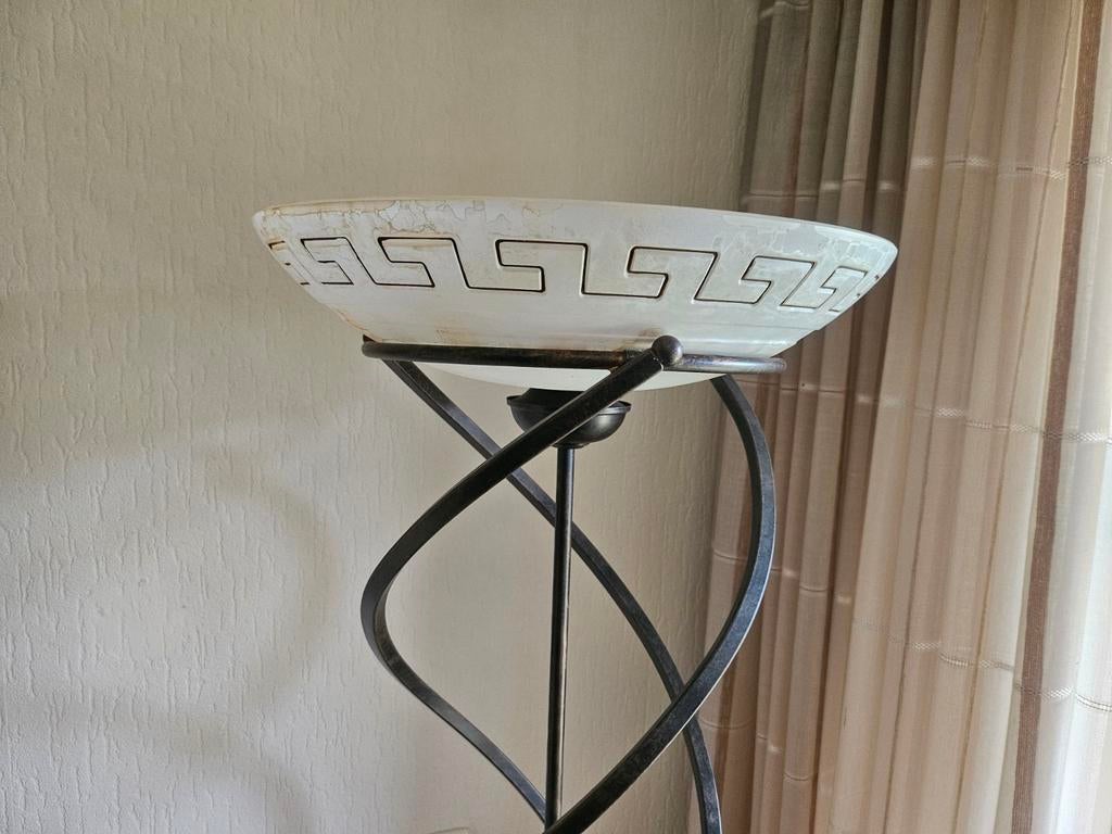 Vloerlamp met dimmer, 175 cm hoog - gratis af te halen, Huis en Inrichting, Ophalen, Gebruikt, Glas, Modern