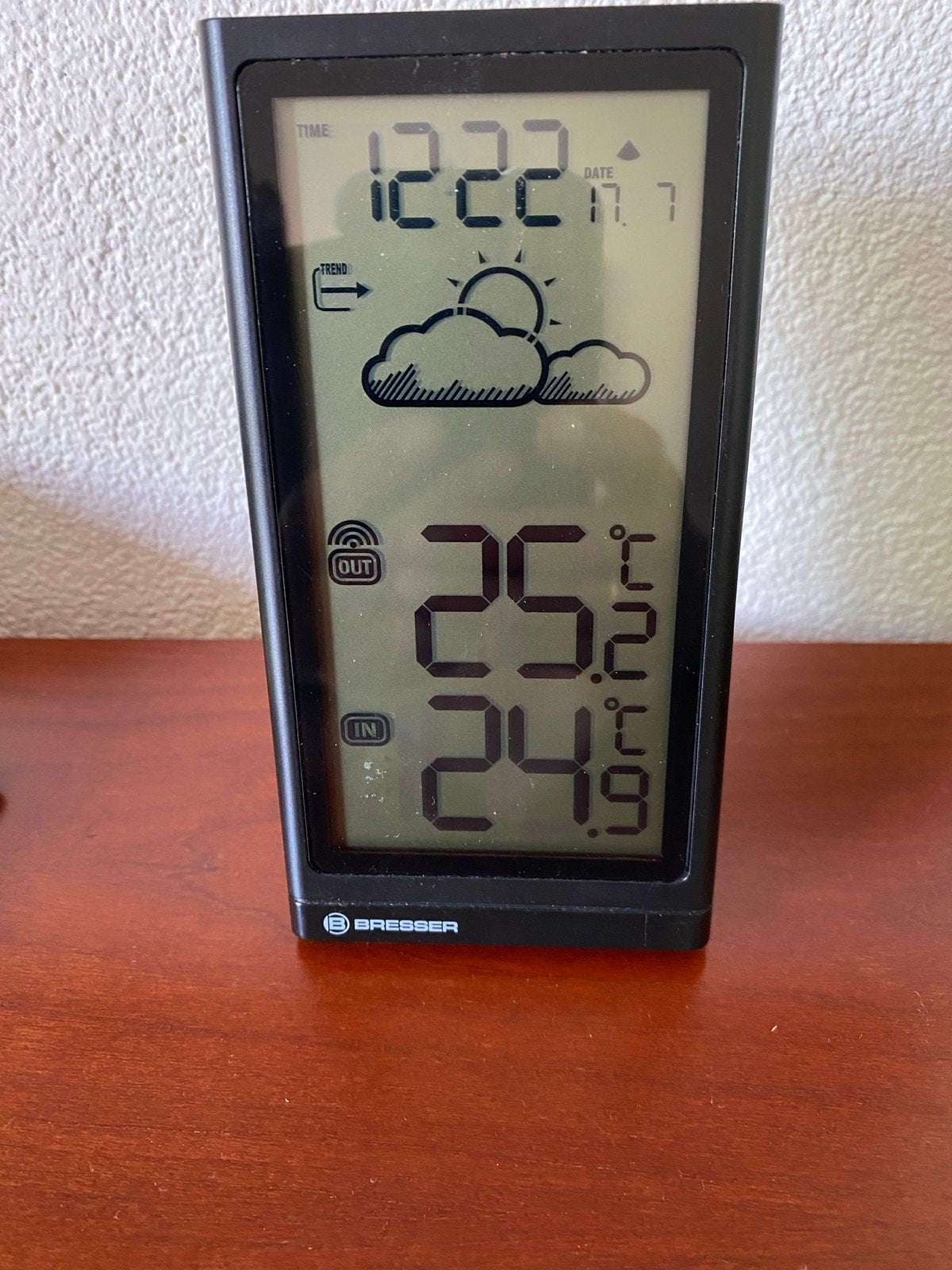 Bresser Weerstation met Buitensensor, Audio, Tv en Foto, Weerstations en Barometers, Ophalen of Verzenden, Zo goed als nieuw, Weerstation