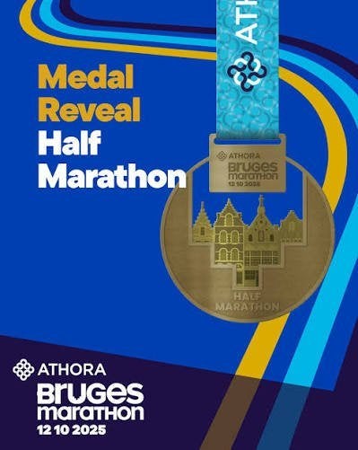 Startbewijs halve marathon Brugge 2026 te koop ‍️, Ophalen, Nieuw, Overige typen, Overige merken