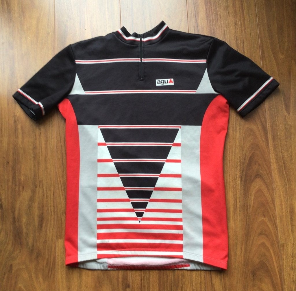 Agu wielershirt vintage maat 5., Ophalen of Verzenden, Gebruikt, Kleding