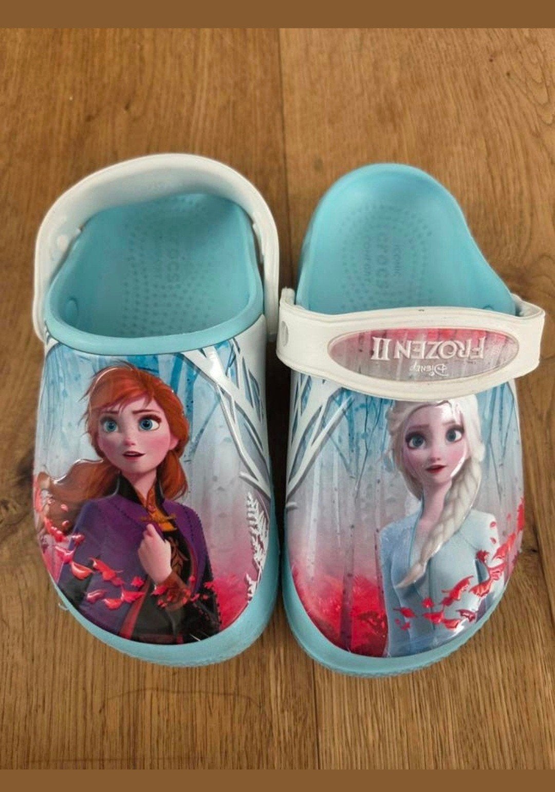 Crocs Frozen Turquoise Blauw Maat 27, Gebruikt, Crocs, Meisje, Schoenen