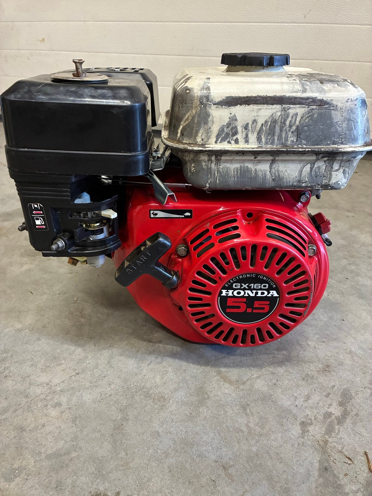 Honda GX160 5.5 PK Motor, Ophalen of Verzenden, Gebruikt, Benzinemotor, 1800 rpm of meer