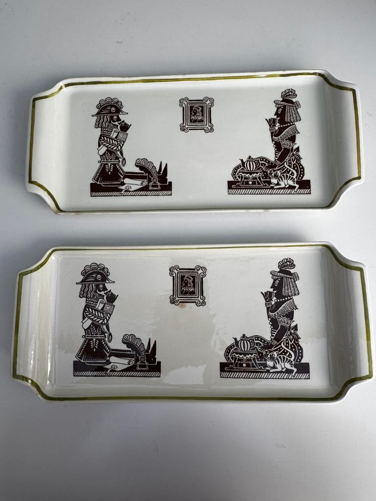 2 schotels Goedewaagen, Huis en Inrichting, Gebruikt, Ophalen of Verzenden, Schaal of Schalen, Overige stijlen