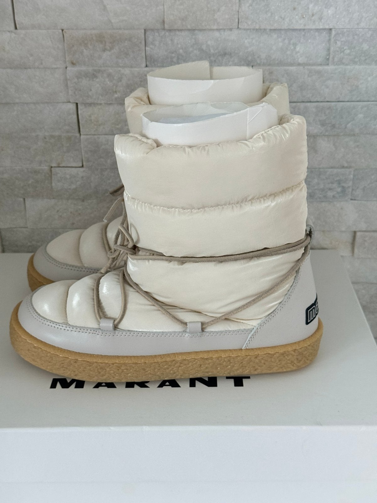 isabel marant zimlee snowboot met leren details | maat 40, Kleding | Dames, Wit, Snowboots, Nieuw, Ophalen of Verzenden