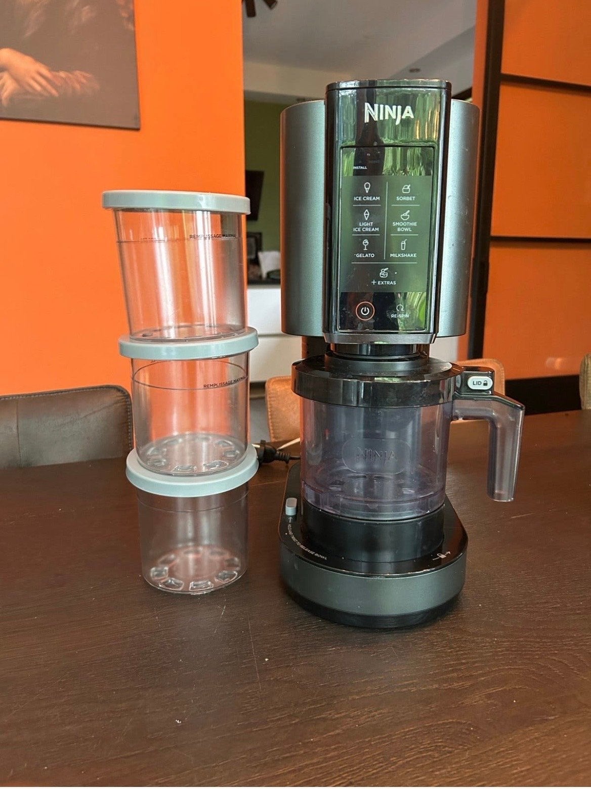 Ninja Creami IJsmachine met 3 bekers, Ophalen, Zo goed als nieuw