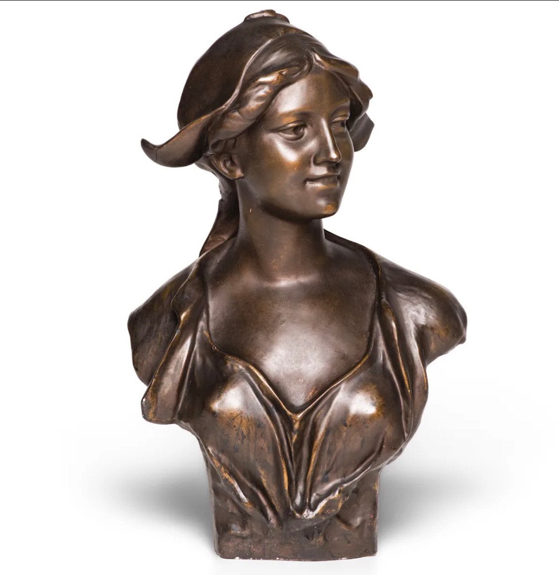 Buste dame in kledendracht | Jef lambeaux | 1852-1908, Ophalen