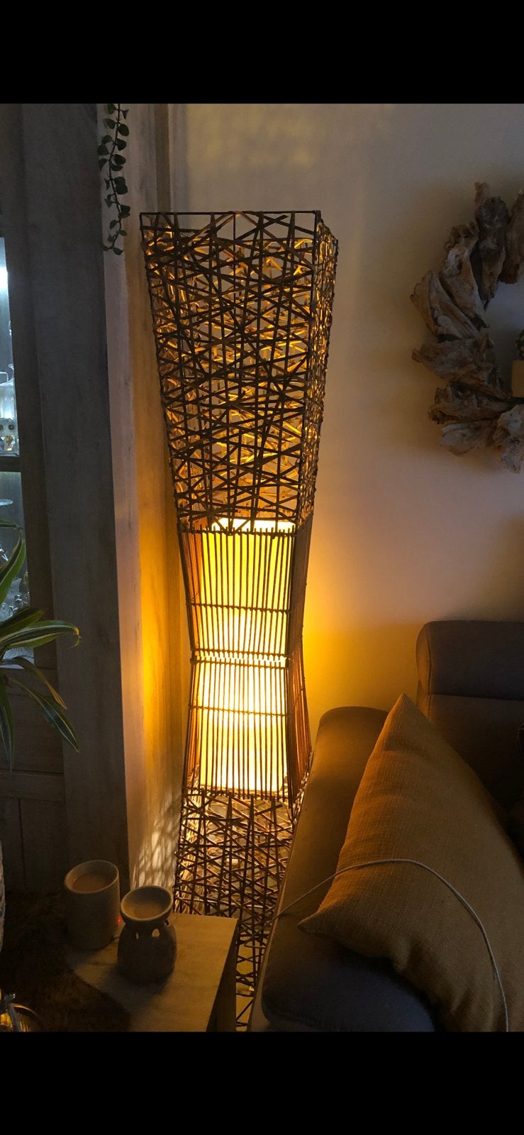 Bohemian vloerlamp, Ophalen of Verzenden, Zo goed als nieuw, 150 tot 200 cm