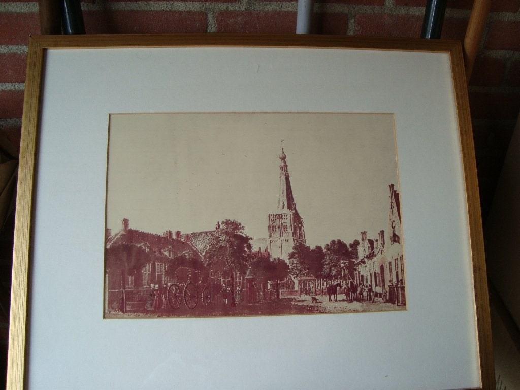 Oude markt tilburg 1742, Ophalen of Verzenden