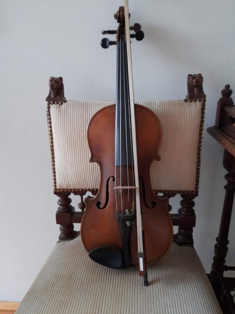 Ong. 120 jaar oude viool. DUITS/BOHEEMS incl. strijkstok., Muziek en Instrumenten, Strijkinstrumenten | Violen en Altviolen, Ophalen