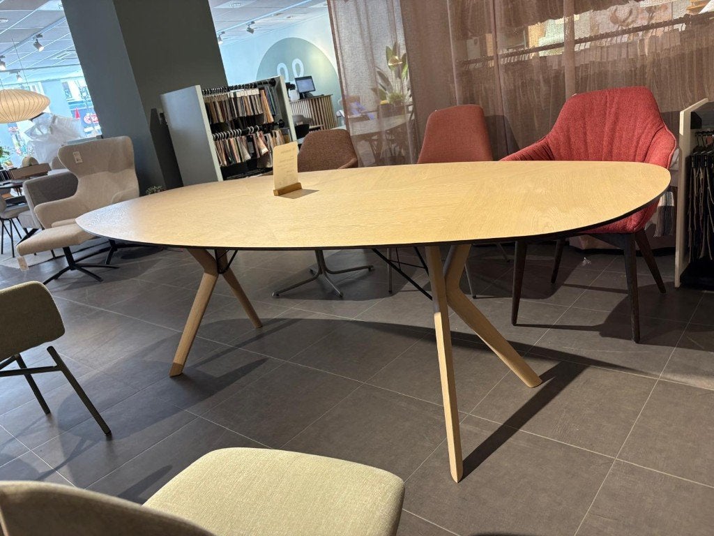 Eettafel Mobitec Eclipse - 240 x 110 - Mosaïc eiken, Huis en Inrichting, Tafels | Eettafels, Ophalen, 100 tot 150 cm, Eikenhout