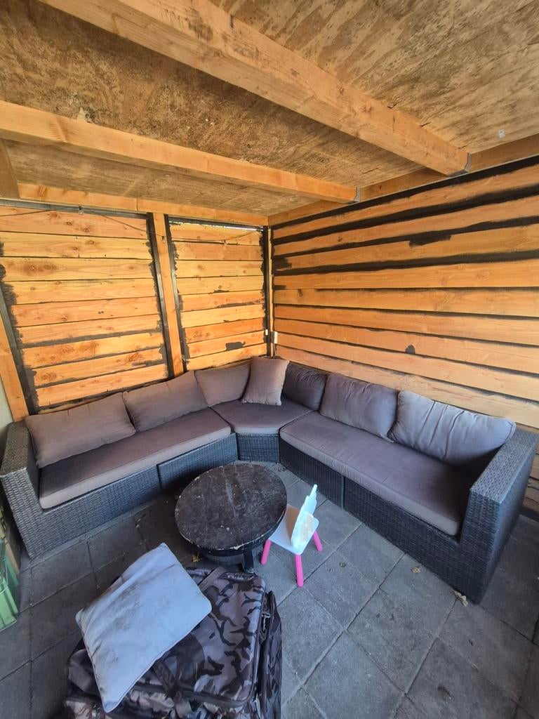 Grote Avanti Hoekbank Loungeset met losse stoel, Ophalen, Gebruikt, Meer dan 8 zitplaatsen, Loungeset