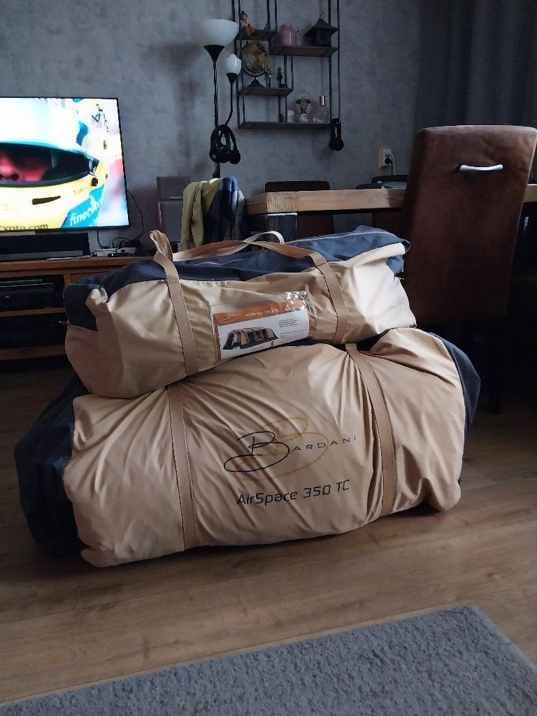 Bardani AirSpace 350 TC tunneltent .met aanhanger ., Caravans en Kamperen, Tenten, Ophalen, Zo goed als nieuw, Tot en met 4