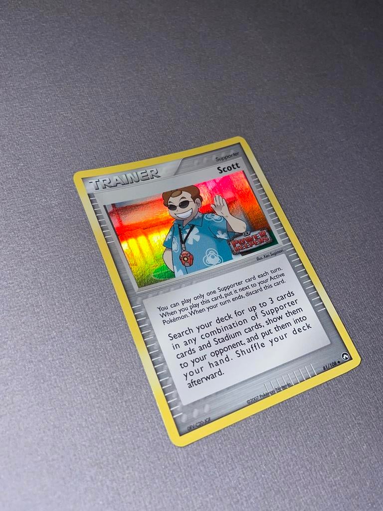 Pokemon Scott - ex power keepers holo 2007, Ophalen of Verzenden, Zo goed als nieuw