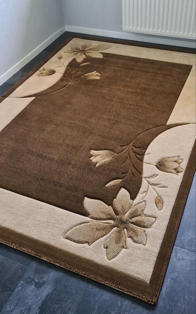 Mooie nieuwe carpet/vloerkleed van het bekende merk Merinos., Ophalen, Bruin, 150 tot 200 cm, Rechthoekig