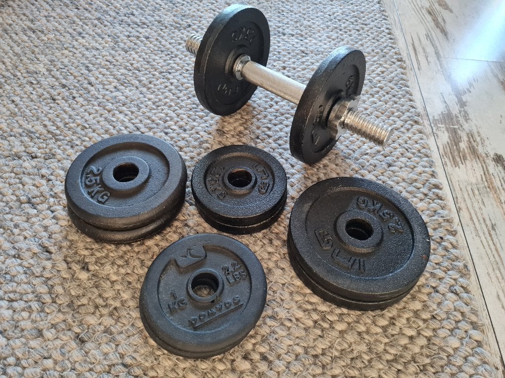 Fitness dumbbell, Sport en Fitness, Fitnessmaterialen, Ophalen, Zo goed als nieuw, Armen, Dumbbell