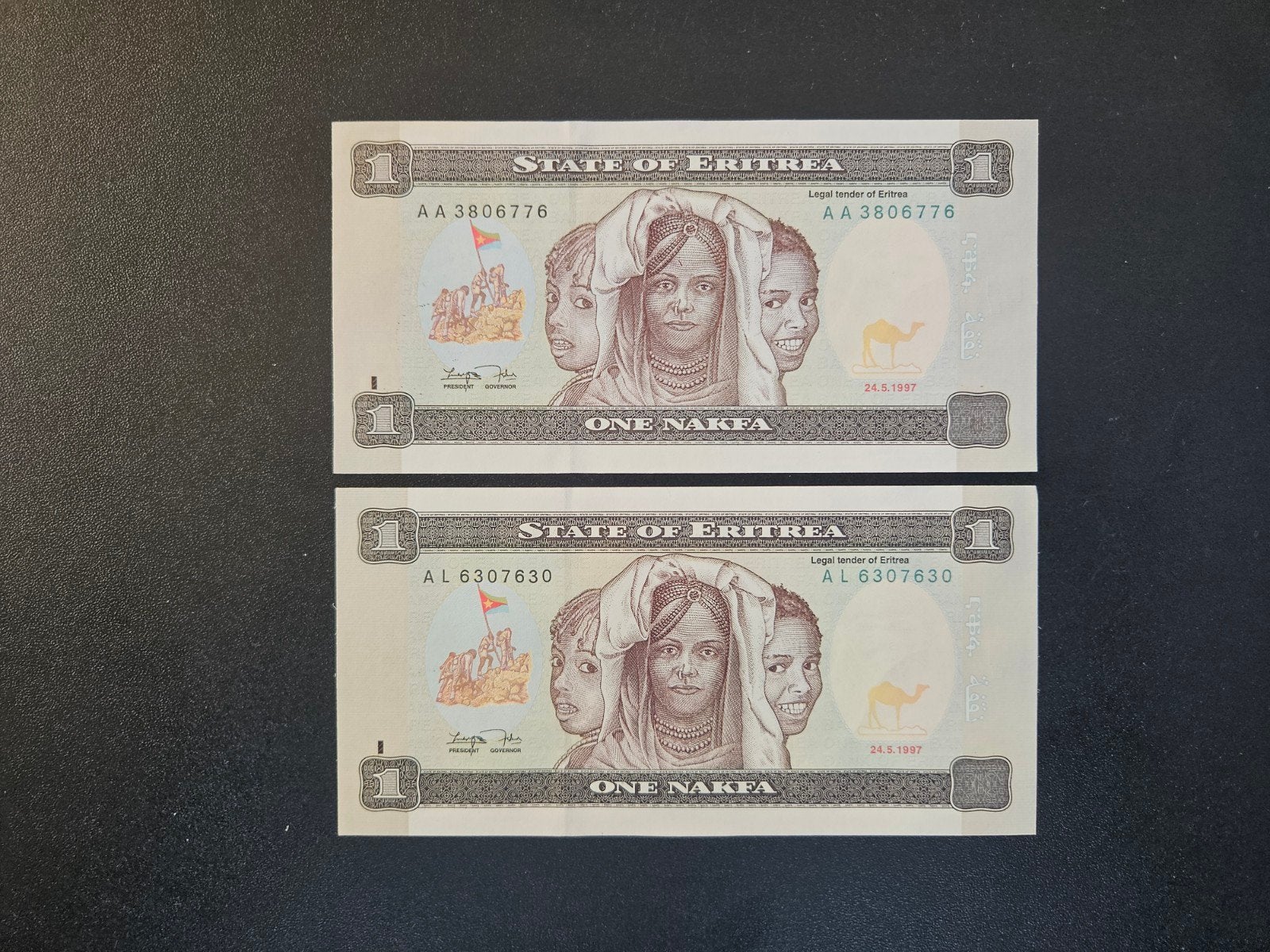Eritrea pick 1 1997 UNC, Postzegels en Munten, Verzenden, Overige landen, Los biljet
