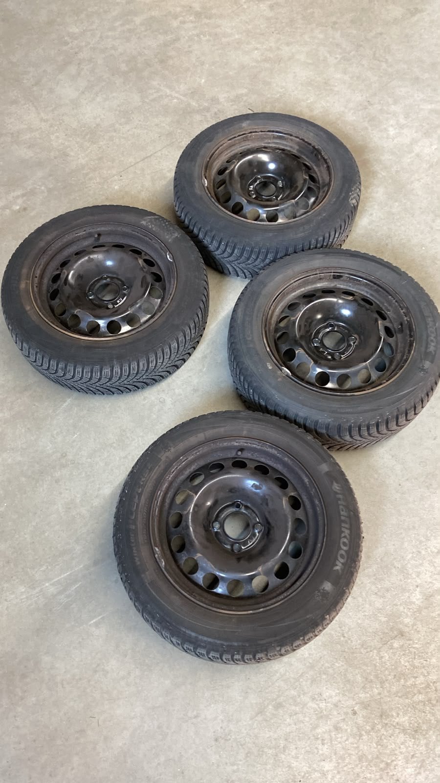Winterbanden 195/60R16 met stalen velgen Opel Crossland, Auto diversen, Ophalen of Verzenden, Gebruikt