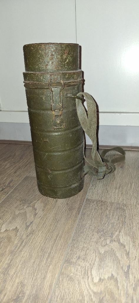 Originele Vintage Duitse Gasmaskerbus uit de jaren `40, Ophalen of Verzenden, Landmacht, Duitsland, Overige typen