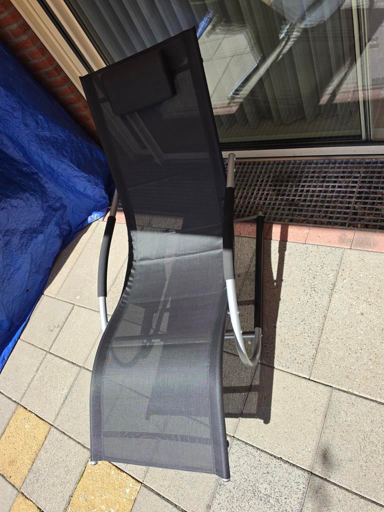 Siena Garden Adria Ligstoel Aluminium Zwart Nieuw, Ophalen, Nieuw, Aluminium