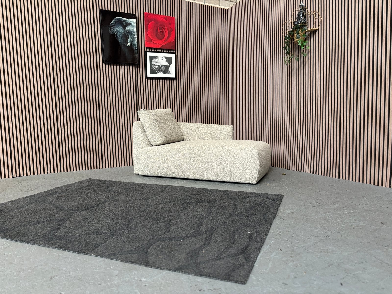 GRATIS LEVERING Montel Icon Chaise Longue 160x90 SHOWMODEL, 150 tot 200 cm, 75 tot 100 cm, Ophalen of Verzenden, Rechte bank