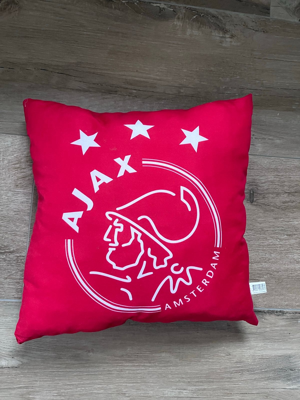 Ajax Sierkussen - Rood met Wit Logo, Overige merken, Gebruikt, Met print, Vierkant