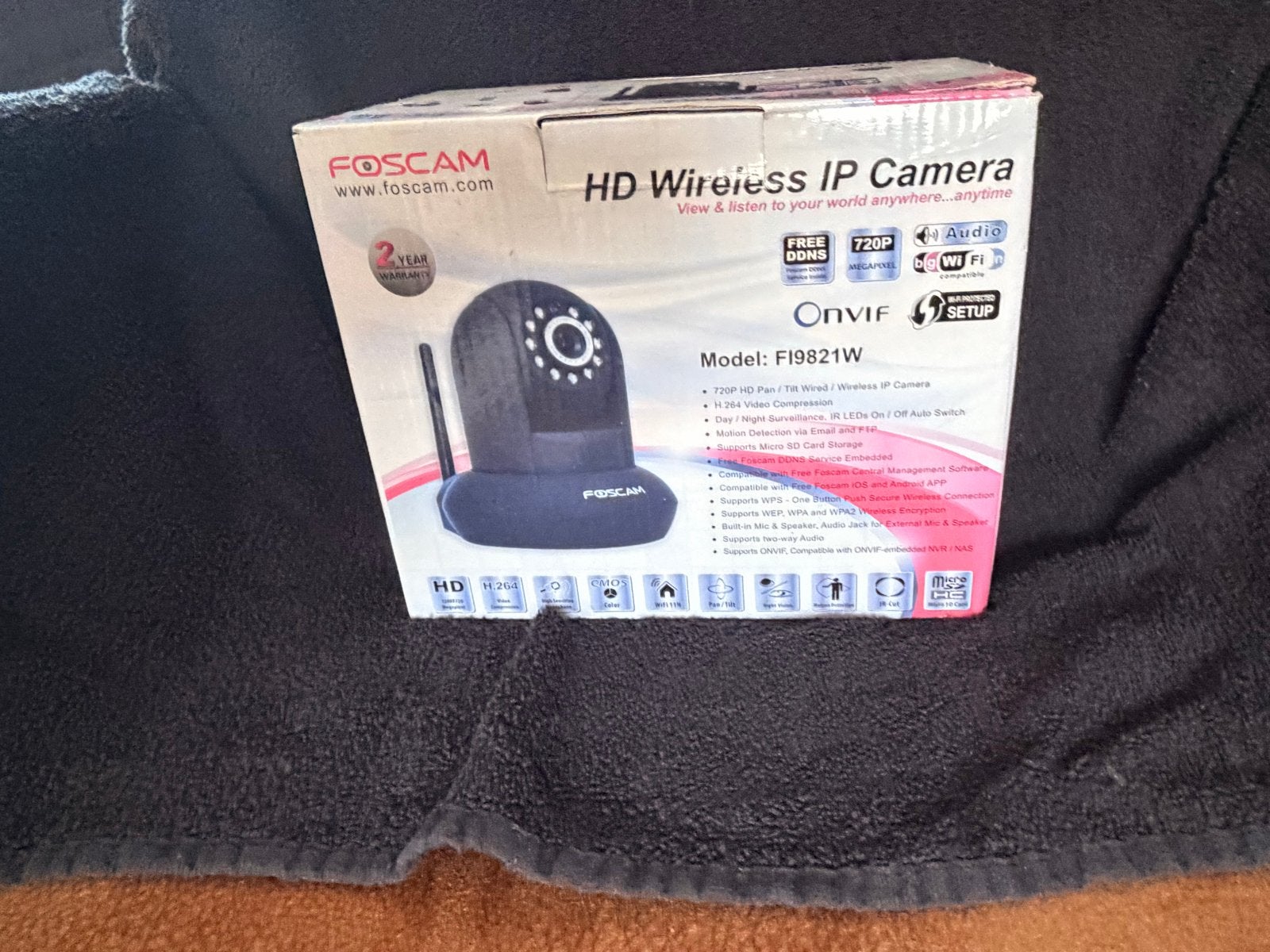 Foscam HD Draadloze IP Camera FI9821W - Nieuw in doos, Verzenden, Nieuw, Binnencamera