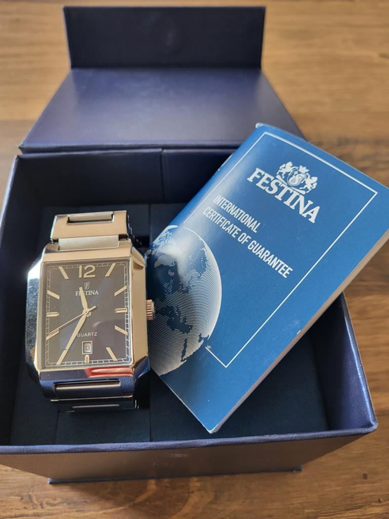 Festina keurig horloge, Ophalen of Verzenden, Zo goed als nieuw, Staal, Overige merken