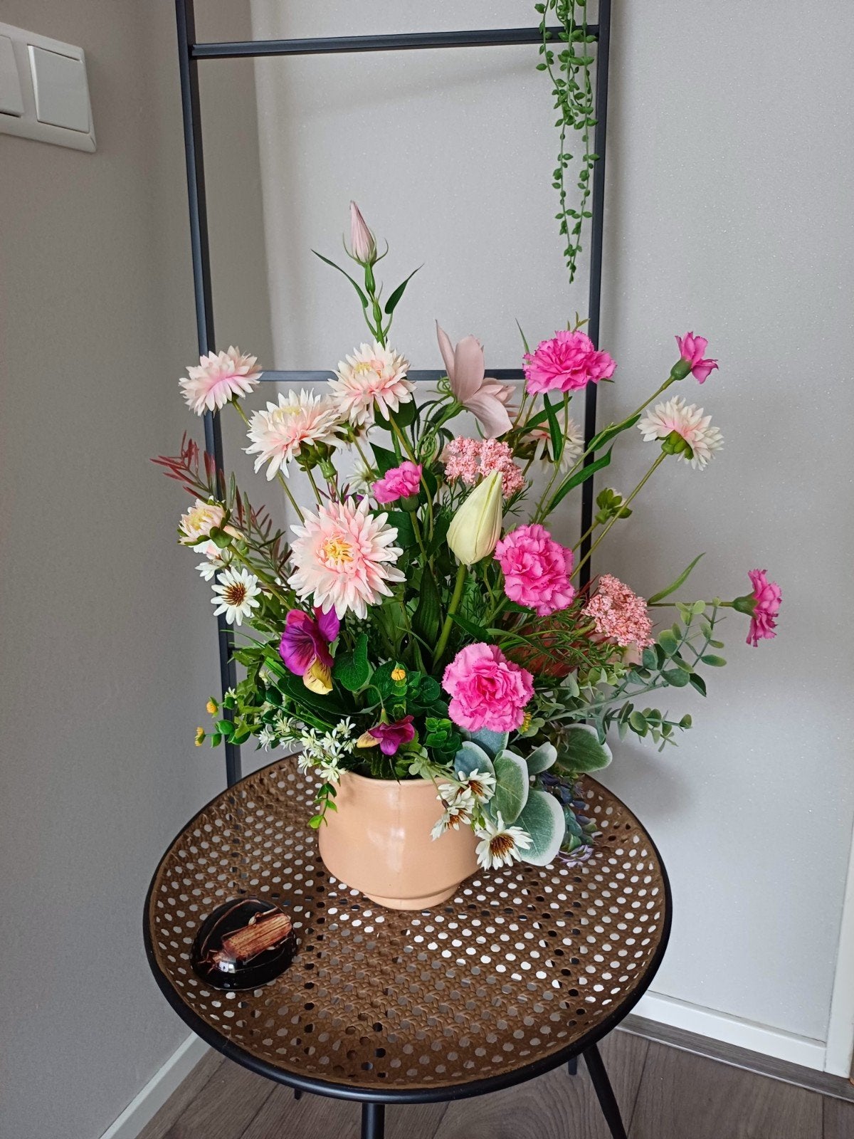 Prachtig zijden bloemstuk - kleurrijk en onderhoudsvrij, Binnen, Onderhoudsvrij, Ophalen of Verzenden, Meerkleurig