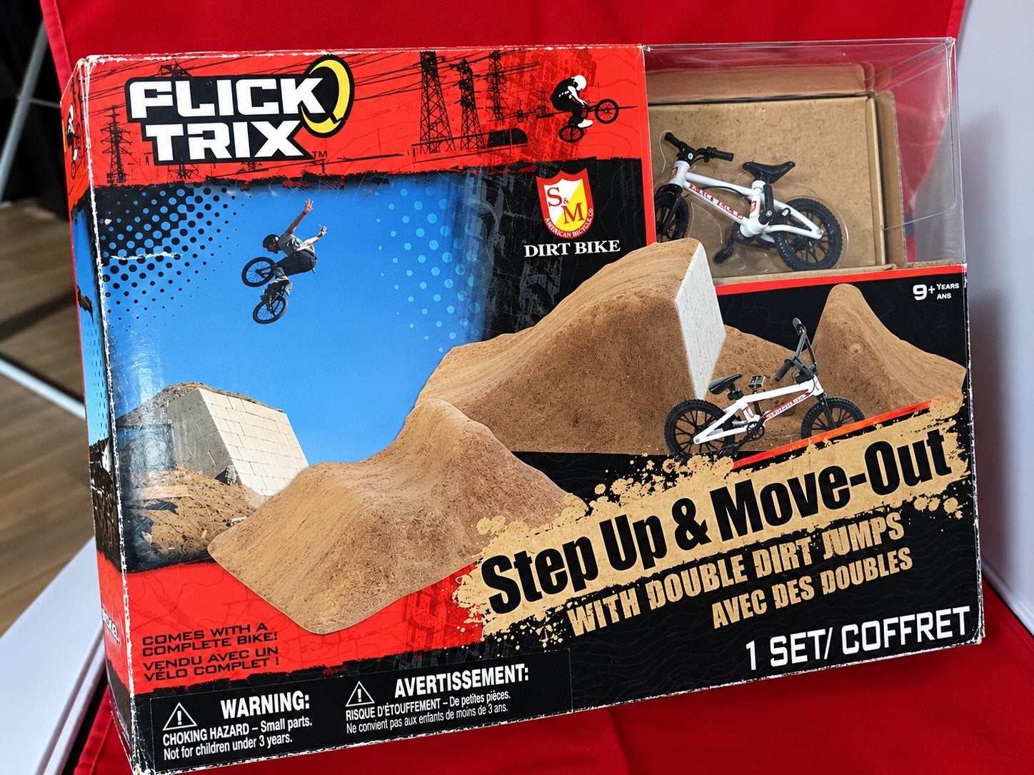 Flick Trix Step Up & Move-Out BMX set met Dirt Bike, Ophalen of Verzenden, Nieuw, Jongen of Meisje